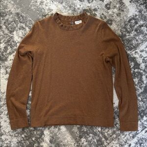 J. Crew Chestnut Long Sleeve Top